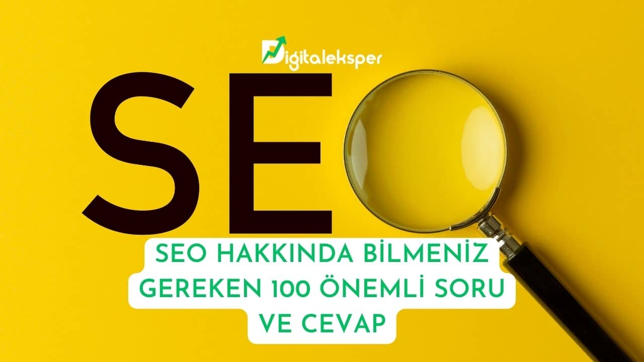 SEO Hakkında Bilmeniz Gereken 100 Önemli Soru ve Cevap